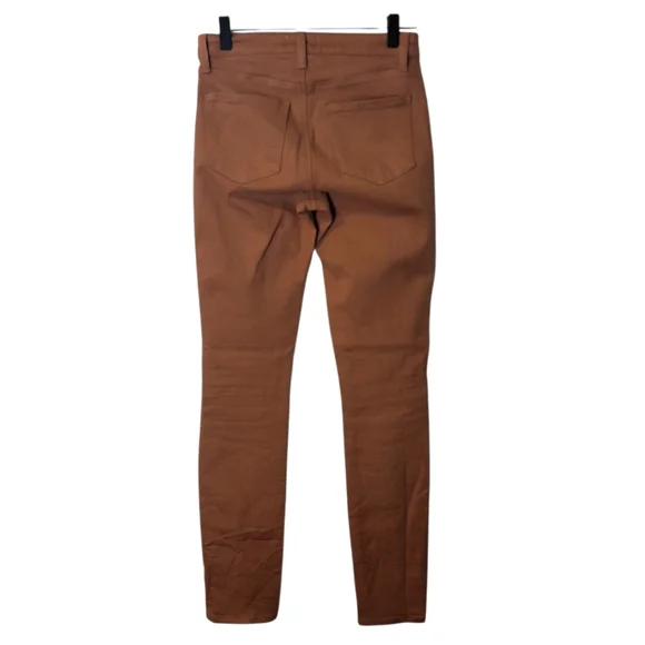 L'AGENCE Jyothi Coated Skinny Jeans in Cappuccino Brown Size 25‎ - Picture 12 of 13